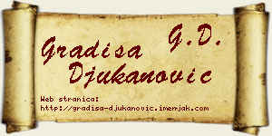 Gradiša Đukanović vizit kartica